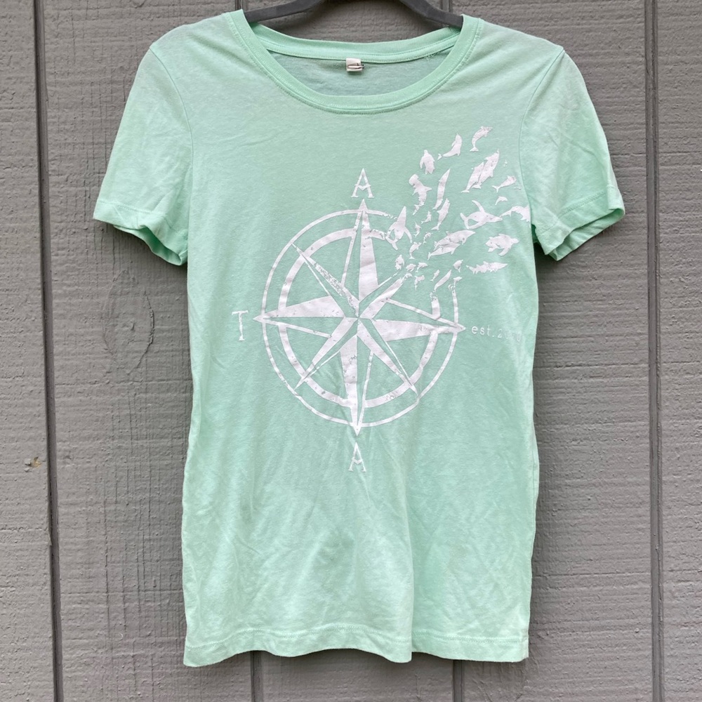 Arm the Animals sea foam compass sea animal tee